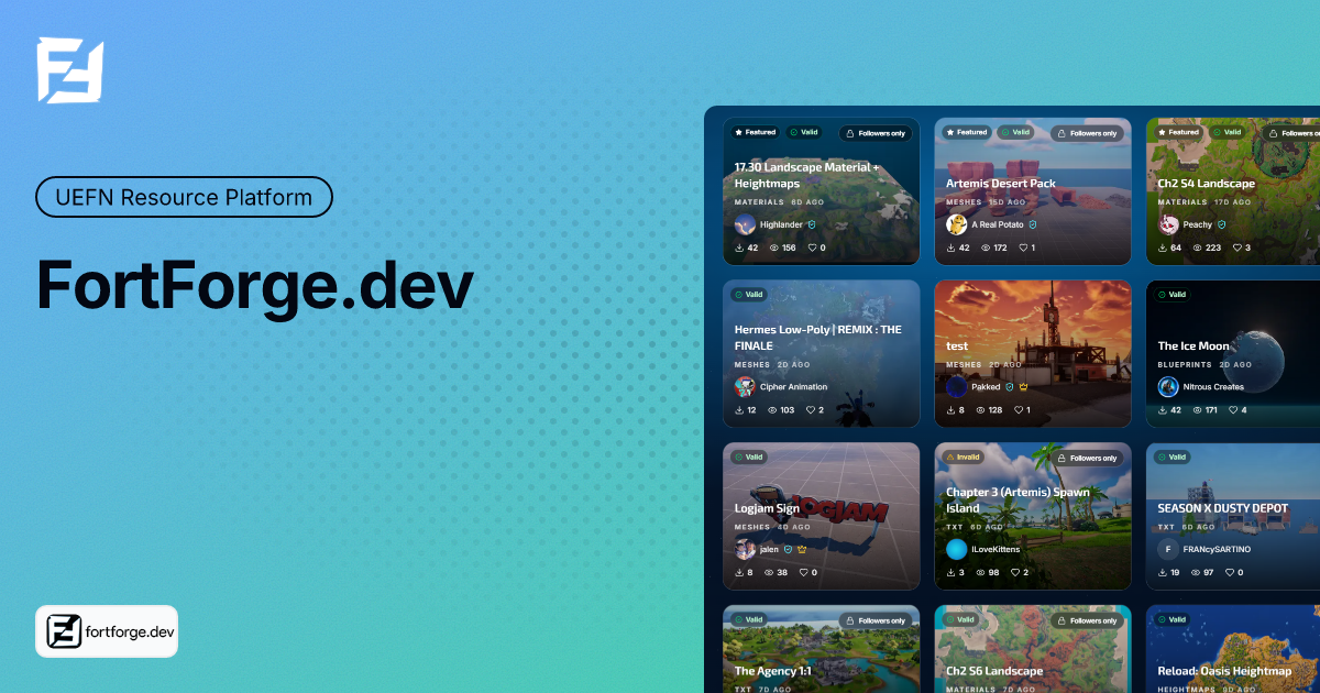 FortForge - Share & Discover UEFN Resources