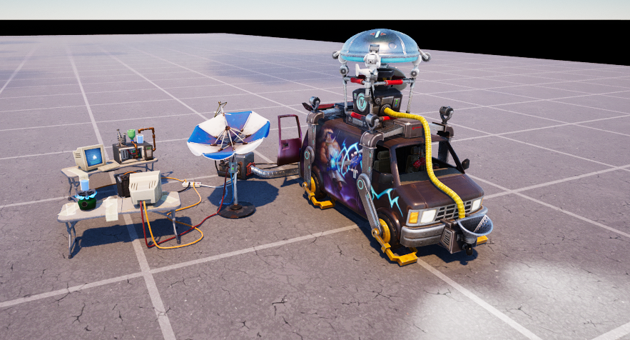 Fortnite Save The World Lars' Van / Ride The Lightning Mission Prop