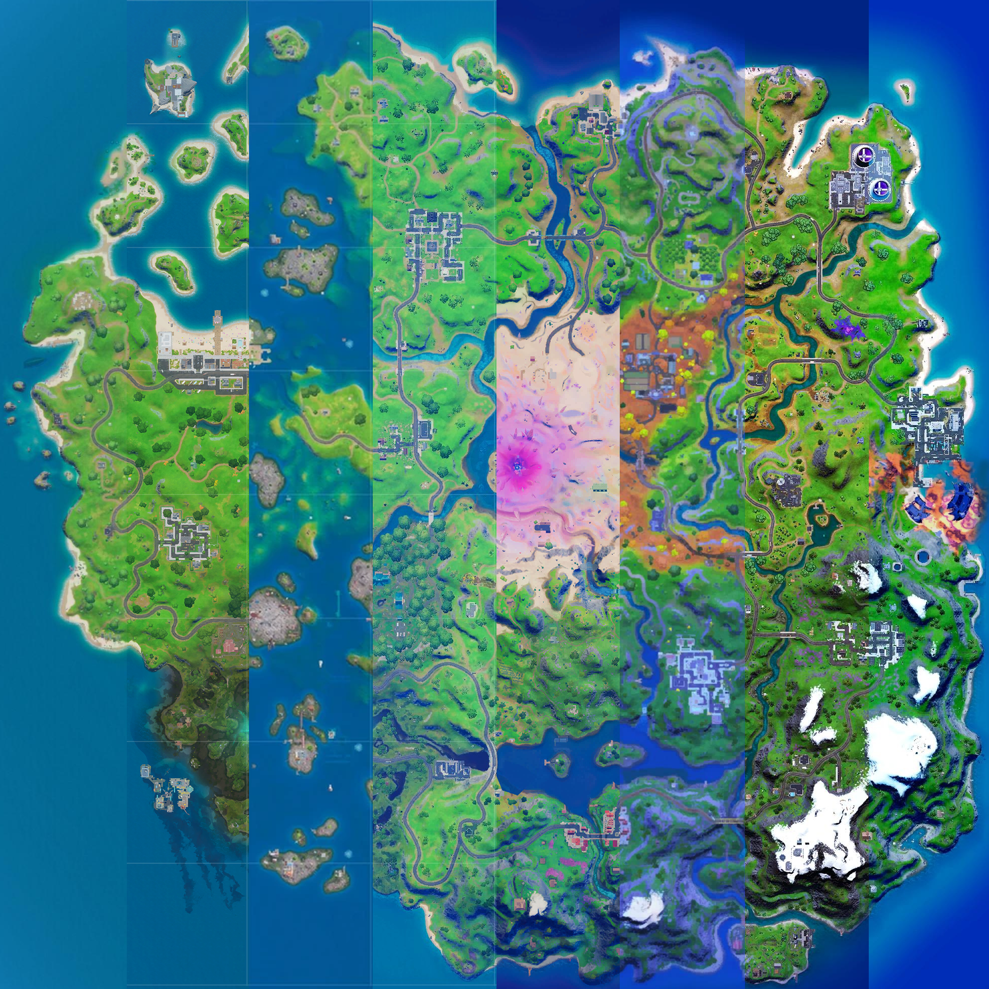 ALL Fortnite Chapter 2 Heightmaps