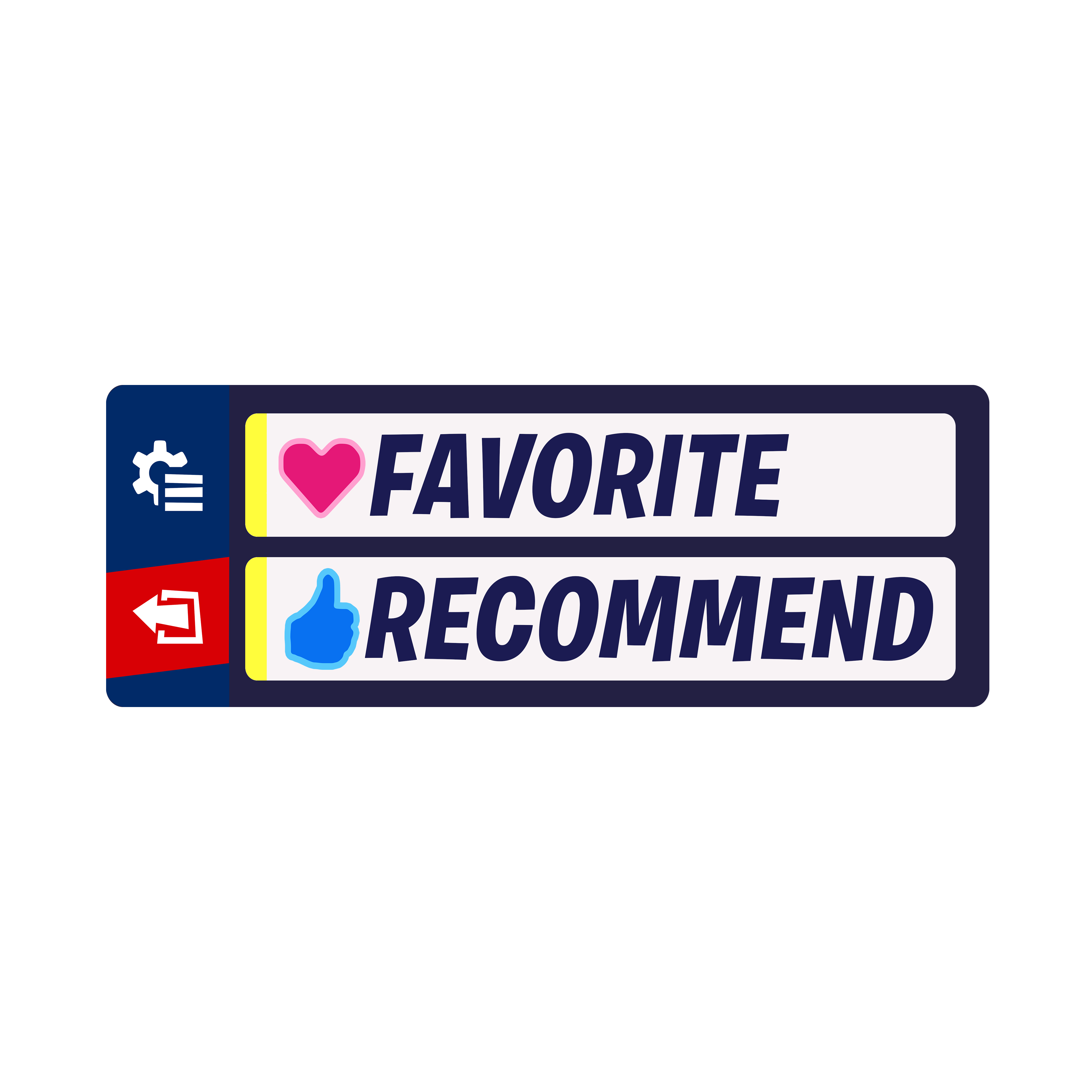 Fav Recommend Simple Board